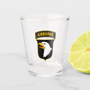 101st Airborne Division Military Veteran Shot Glass