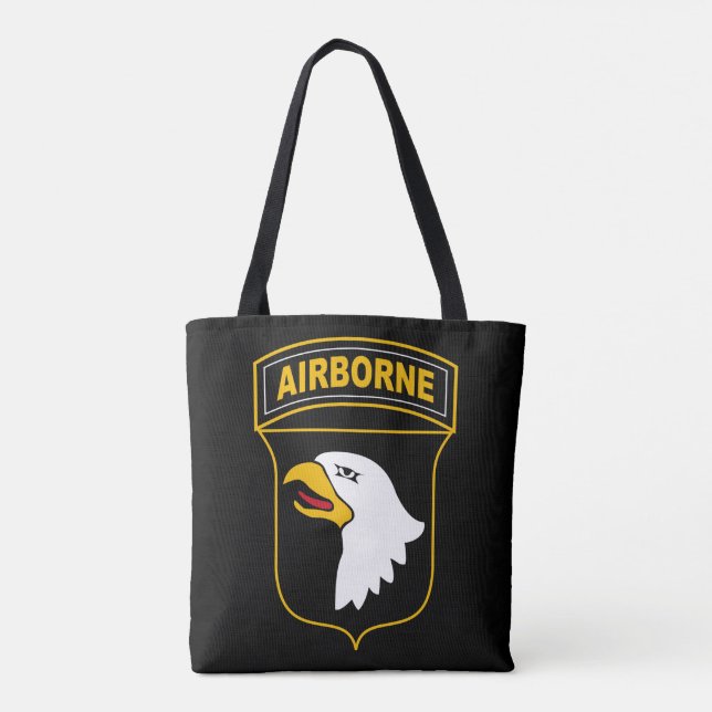 101st Airborne Division Military Veteran Tote Bag (Back)