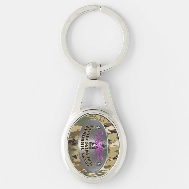 101st Airborne Division Mom Keychain (Front)