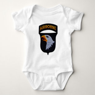 101st airborne division patch baby bodysuit