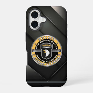101st Airborne Division Retired Veteran iPhone 16 Case