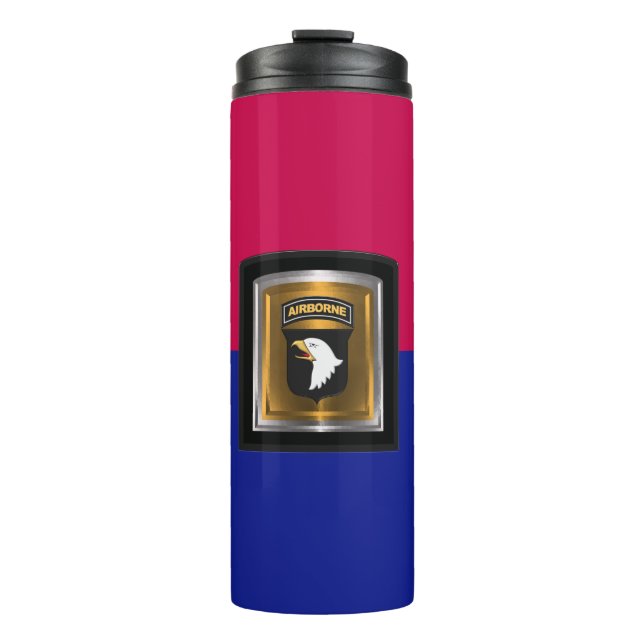 101st Airborne Division Screaming Eagle Design Thermal Tumbler (Front)