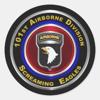 101st Airborne Division Screaming Eagles Classic Round Sticker