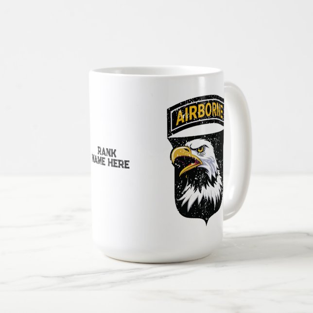 101st Airborne Division "Screaming Eagles" Custom Coffee Mug (Front Right)