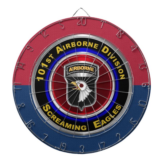 101st Airborne Division “Screaming Eagles” Dartboard (Front)