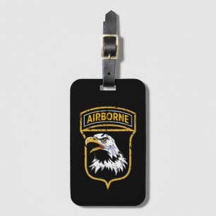 101st Airborne Division "Screaming Eagles" Grunge Luggage Tag