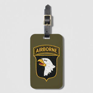 101st Airborne Division "Screaming Eagles" Grunge Luggage Tag