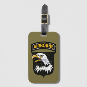 101st Airborne Division "Screaming Eagles" Grunge Luggage Tag