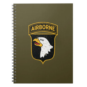 101st Airborne Division "Screaming Eagles" Grunge Notebook