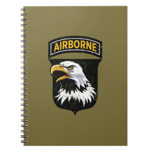 101st Airborne Division "Screaming Eagles" Grunge Notebook