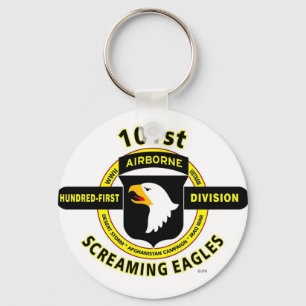 101ST AIRBORNE DIVISION "SCREAMING EAGLES" KEYCHAIN