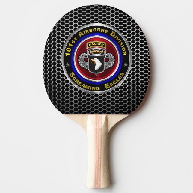 101st Airborne Division “Screaming Eagles” Ping Pong Paddle (Front)