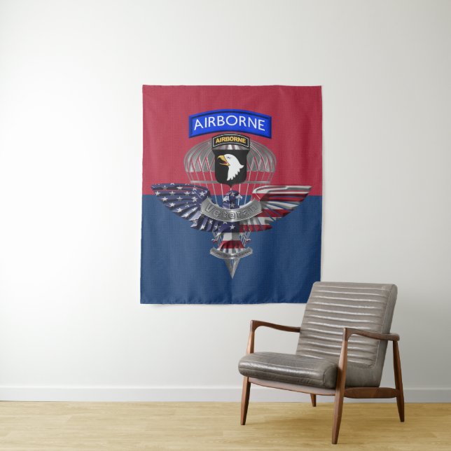 101st Airborne Division “Screaming Eagles” Veteran Tapestry (In Situ)