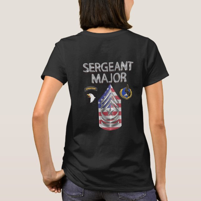 101st Airborne Division Sergeant Major “SGM” T-Shirt (Back)