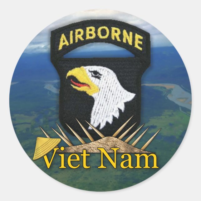 101st airborne division veterans vietnam sticker (Front)