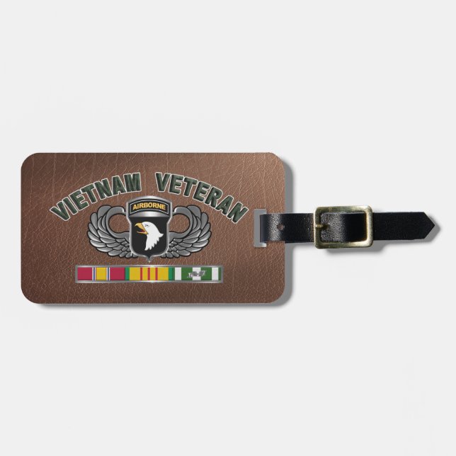 101st Airborne Division Vietnam Veteran  Luggage Tag (Front Horizontal)