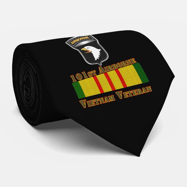 101st Airborne Division  Vietnam Veteran Tie (Rolled)