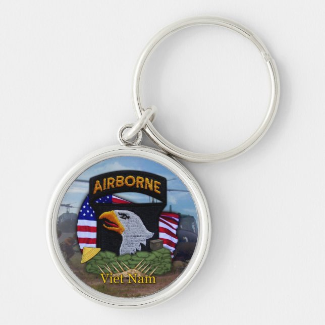 101st airborne division vietnam veterans Keychain (Front)