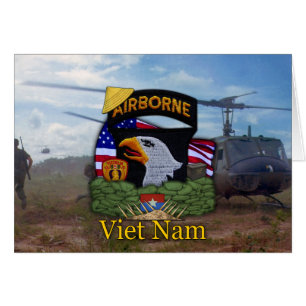 101st airborne division vietnam vets Card
