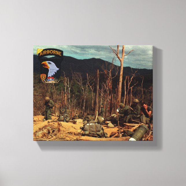101st airborne division vietnam war canvas print (Front)