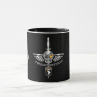 101st Airborne Division Wicked Flaming Skull