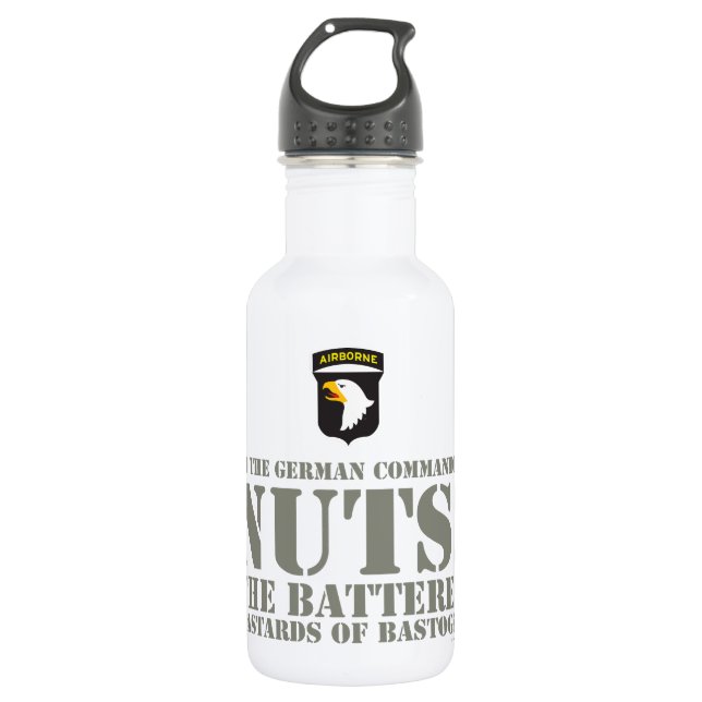 101st AIRBORNE - NUTS! 532 Ml Water Bottle (Front)