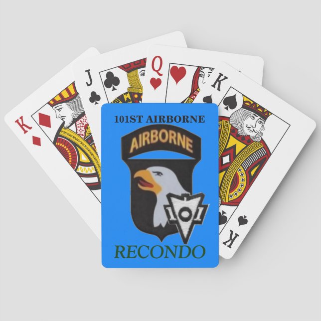 101ST AIRBORNE RECONDO PLAYING CARDS (Back)