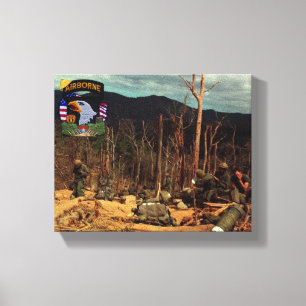 101st airborne screaming eagles canvas print