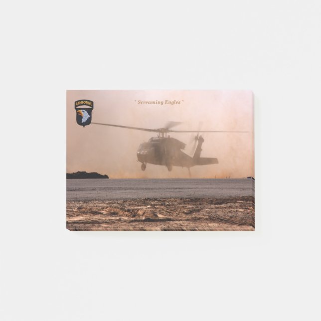 101st airborne screaming eagles fort campbell vets post-it notes (Front)