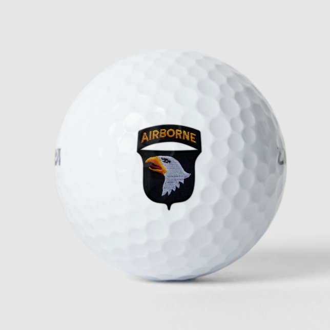 101st airborne screaming eagles patch golf balls (Front)