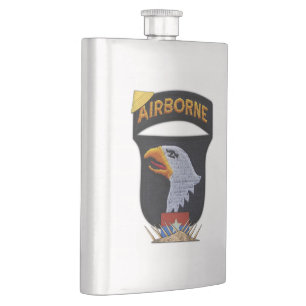 101st airborne screaming eagles vietnam nam war hip flask