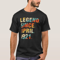 101st Birthday 101 Year Old Legend Since April 19