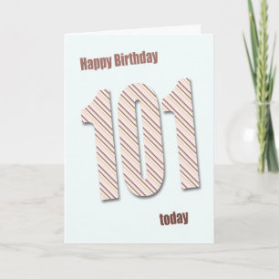 101st birthday card