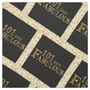 101st Birthday Fabric