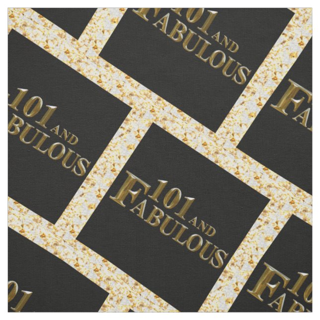 101st Birthday  Fabric (Swatch)