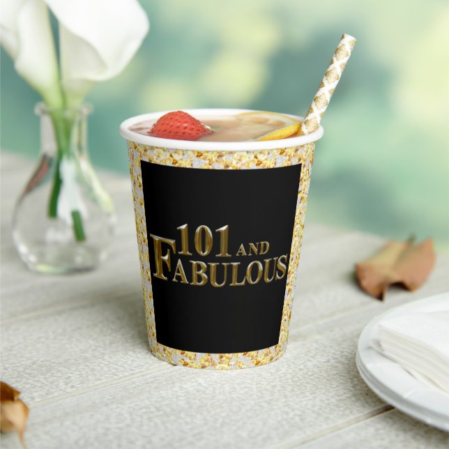 101st Birthday  Paper Cups (Insitu)