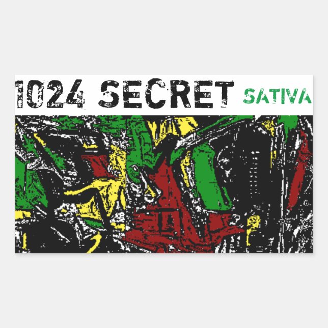 1024 SECRET SATIVA STICKER (Front)