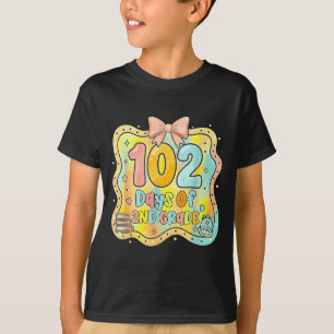 102 day of 2nd grade preppy 102 days of second T-Shirt