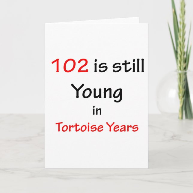 102 Tortoise Years Card (Front)