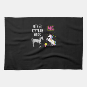 102nd Birthday Gift For Grandma 102 Year Old Unico Kitchen Towel