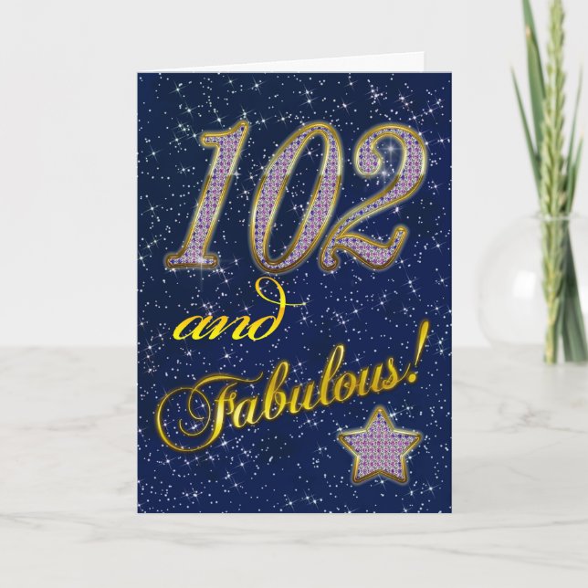 102nd Birthday party Invitation (Front)