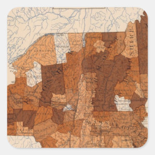 103 Cancer, tumour NY, NJ, New England Square Sticker