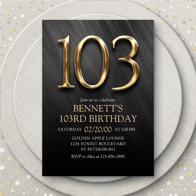 103e Invitation d'anniversaire (Créateur téléchargé)