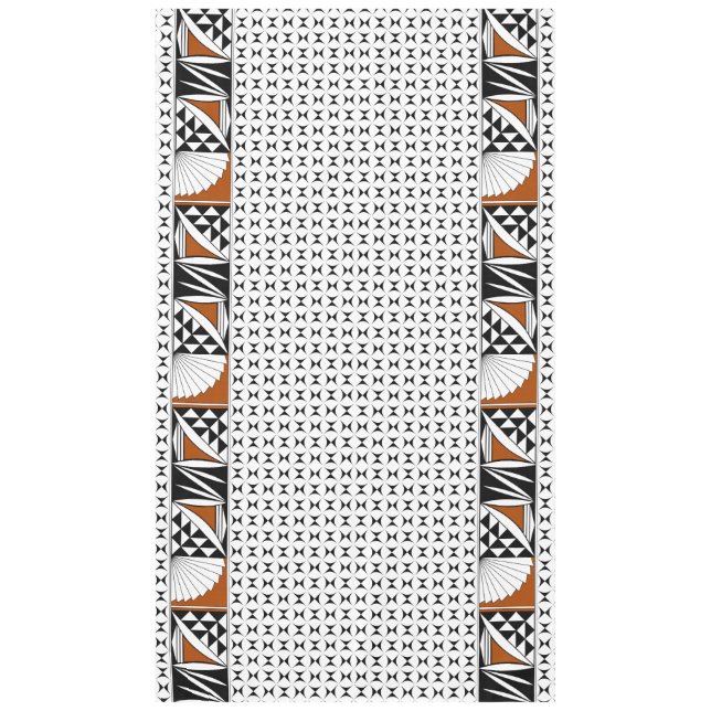 104" Southwest Sunrise in Rust Tablecloth (Front)