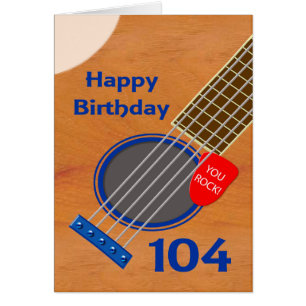104e anniversaire Guitare Joueur Anniversaire