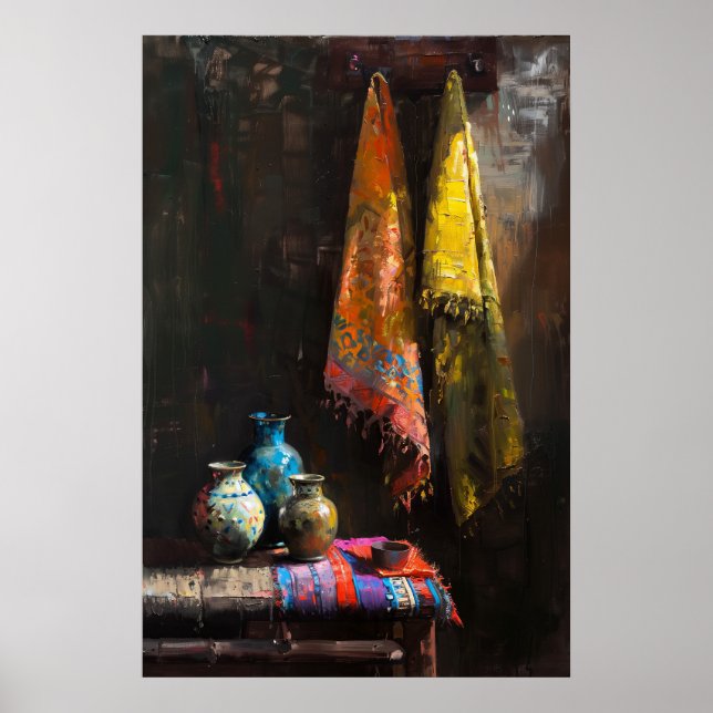 1058 Three Vases Poster (Front)