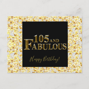 105 Birthday  Postcard