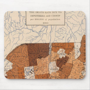 105 Diphtheria, croup NY, NJ, New England Mouse Pad