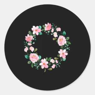 105 Years Loved Women Men 105 Years Old Cool 105th Classic Round Sticker