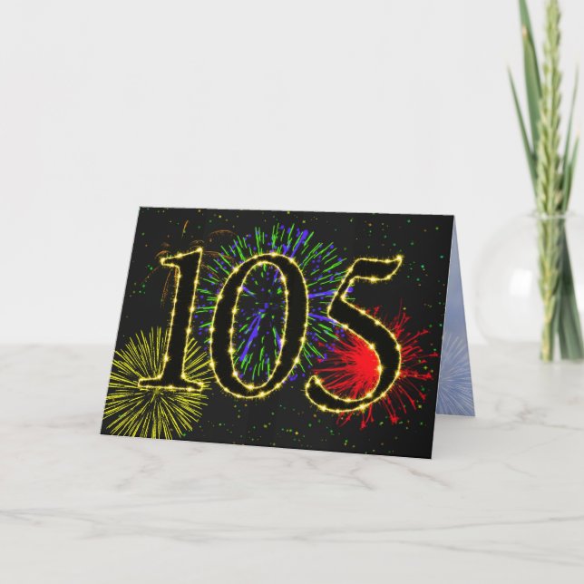 105e anniversaire de fête Invitation (Devant)